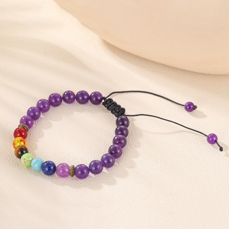 Pulsera de aleación de cuentas de ágata de piedra de lava al por mayor